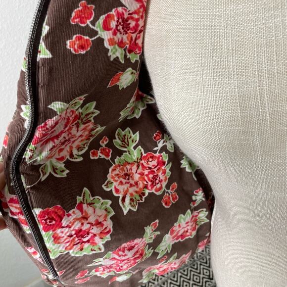 Matilda Jane Sydney Reversible Vest Corduroy Trim Women Size xSmall Floral Print - Picture 4 of 6